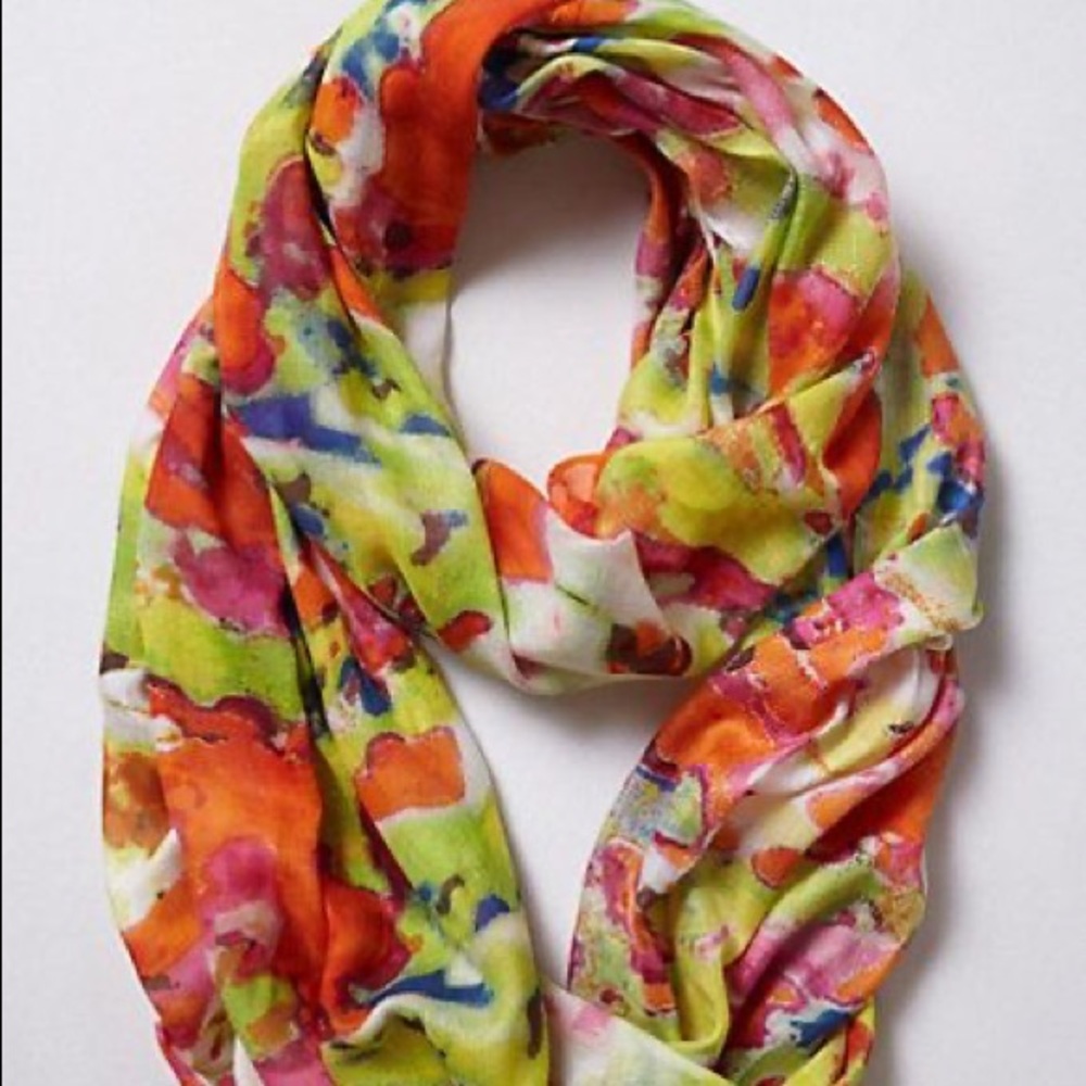 Anthropologie Spring Garden Infinity Scarf